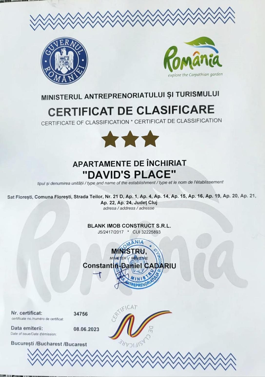 David'S Place Floreşti エクステリア 写真